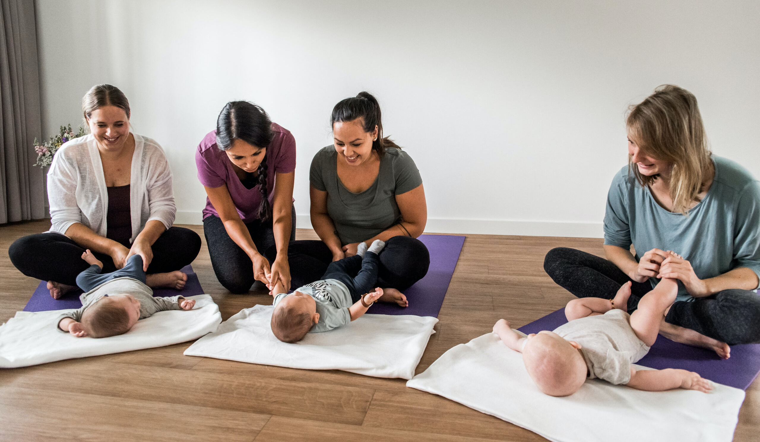 Leer je baby'tje masseren met cursus babymassage bij Studio Sama
